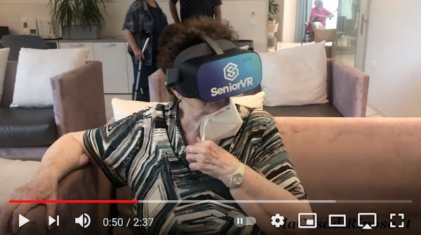 Realtà Virtuale alla Residenza Domitys Quarto Verde di Bergamo in collaborazione con SeniorVR