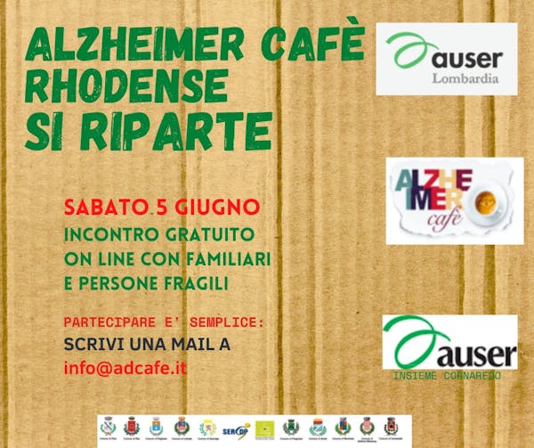 Alzheimer Cafè: a Giugno riprendono gli incontri per malati e caregiver
