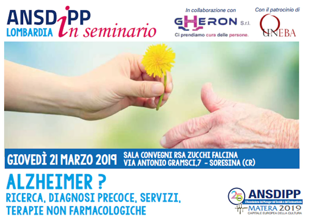 21 marzo 2019, Convegno ANSDIPP sull’Alzheimer alla RSA Zucchi Falcina