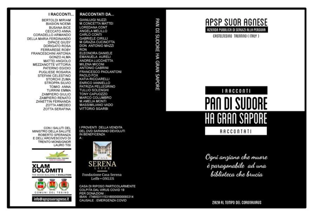 Pan di sudore ha gran sapore: il nuovo libro che racconta la vita degli ospiti della casa di riposo Suor Agnese