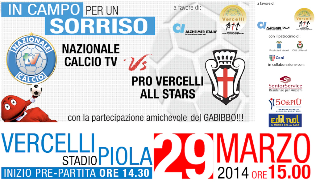 in campo per un sorriso con Senior Service a Vercelli 